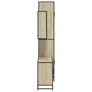 vidaXL 3 részes sonoma tölgyszínű szerelt fa fürdőszobai bútorszett