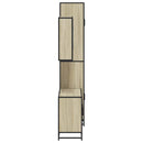 vidaXL 3 részes sonoma tölgyszínű szerelt fa fürdőszobai bútorszett