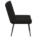 vidaXL fekete bársony pihenőfotel 64 x 74 x 84 cm