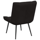 vidaXL fekete bársony pihenőfotel 64 x 74 x 84 cm