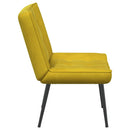 vidaXL sárga bársony pihenőfotel 64 x 74 x 84 cm