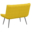 vidaXL sárga bársonypad 110 x 74 x 84 cm