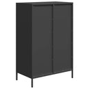 vidaXL fekete acél magasszekrény 68 x 39 x 101,5 cm