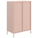 vidaXL rózsaszín acél magasszekrény 68 x 39 x 101,5 cm