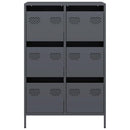 vidaXL antracitszürke acél magasszekrény 68 x 39 x 101,5 cm
