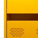 vidaXL mustársárga acél tálalószekrény 68 x 39 x 101,5 cm