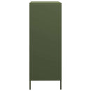vidaXL olívazöld acél magasszekrény 68 x 39 x 101,5 cm