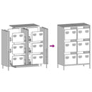 vidaXL fehér acél magasszekrény 68 x 39 x 101,5 cm