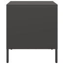 vidaXL fekete acél éjjeliszekrény 35 x 39 x 43,5 cm