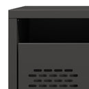 vidaXL fekete acél éjjeliszekrény 35 x 39 x 43,5 cm