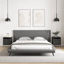 vidaXL 2 db fekete acél éjjeliszekrény 35 x 39 x 43,5 cm