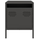 vidaXL 2 db fekete acél éjjeliszekrény 35 x 39 x 43,5 cm