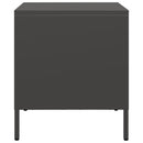 vidaXL 2 db fekete acél éjjeliszekrény 35 x 39 x 43,5 cm