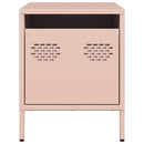 vidaXL rózsaszín acél éjjeliszekrény 35 x 39 x 43,5 cm