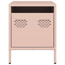 vidaXL 2 db rózsaszín acél éjjeliszekrény 35 x 39 x 43,5 cm