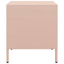 vidaXL 2 db rózsaszín acél éjjeliszekrény 35 x 39 x 43,5 cm