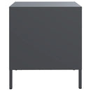 vidaXL antracitszürke acél éjjeliszekrény 35 x 39 x 43,5 cm