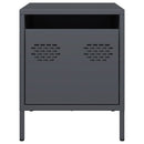 vidaXL 2 db antracitszürke acél éjjeliszekrény 35 x 39 x 43,5 cm
