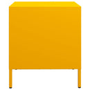 vidaXL 2 db mustársárga acél éjjeliszekrény 35 x 39 x 43,5 cm