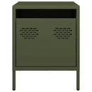 vidaXL olívazöld acél éjjeliszekrény 35 x 39 x 43,5 cm
