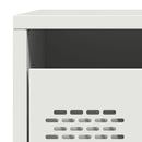 vidaXL fehér acél éjjeliszekrény 35 x 39 x 43,5 cm