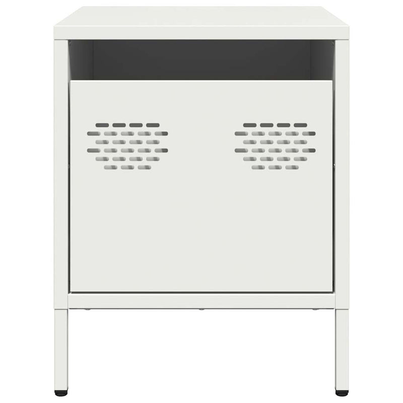 vidaXL 2 db fehér acél éjjeliszekrény 35 x 39 x 43,5 cm