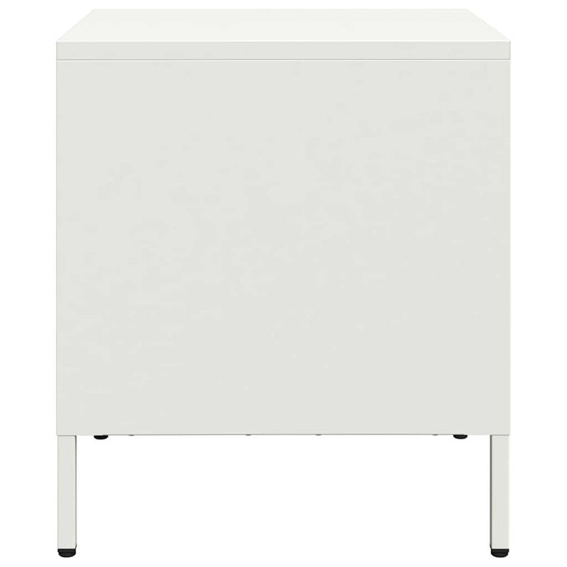 vidaXL 2 db fehér acél éjjeliszekrény 35 x 39 x 43,5 cm