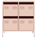 vidaXL rózsaszín hidegen hengerelt acél tálalószekrény 68x39x73,5 cm