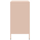 vidaXL rózsaszín hidegen hengerelt acél tálalószekrény 68x39x73,5 cm