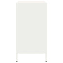 vidaXL fehér hidegen hengerelt acél tálalószekrény 68x39x73,5 cm