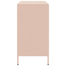 vidaXL rózsaszín hidegen hengerelt acél tálalószekrény 101,5x39x73,5cm