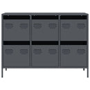 vidaXL antracit hidegen hengerelt acél tálalószekrény 101,5x39x73,5 cm