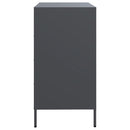 vidaXL antracit hidegen hengerelt acél tálalószekrény 68x39x73,5 cm