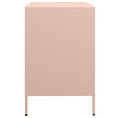 vidaXL rózsaszín hidegen hengerelt acél tálalószekrény 68x39x58,5 cm