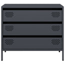 vidaXL antracit hidegen hengerelt acél tálalószekrény 68x39x58,5 cm