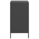 vidaXL fekete hidegen hengerelt acél tálalószekrény 35 x 39 x 73,5 cm