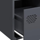 vidaXL antracit hidegen hengerelt acél tálalószekrény 35x39x73,5 cm