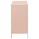 vidaXL rózsaszín hidegen hengerelt acél tálalószekrény 101,5x39x73,5cm