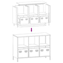 vidaXL antracit hidegen hengerelt acél tálalószekrény 101,5x39x73,5 cm