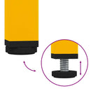 vidaXL mustársárga hideghengerelt acél tálalószekrény 101,5x39x73,5 cm