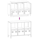 vidaXL mustársárga hideghengerelt acél tálalószekrény 101,5x39x73,5 cm