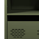 vidaXL olívazöld acél magasszekrény 35 x 39 x 103,5 cm