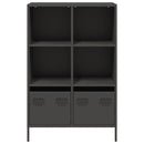 vidaXL fekete acél magasszekrény 68 x 39 x 103,5 cm