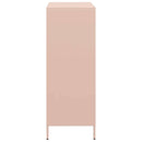 vidaXL rózsaszín acél tálalószekrény 68 x 39 x 103,5 cm