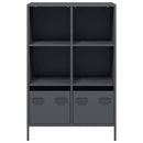 vidaXL antracitszürke acél magasszekrény 68 x 39 x 103,5 cm