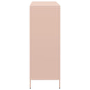 vidaXL rózsaszín acél tálalószekrény 101,5 x 39 x 103,5 cm