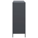 vidaXL antracitszürke acél magasszekrény 101,5 x 39 x 103,5 cm
