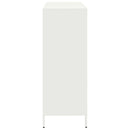 vidaXL fehér acél tálalószekrény 101,5 x 39 x 103,5 cm