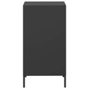 vidaXL fekete hidegen hengerelt acél tálalószekrény 35 x 39 x 73,5 cm