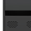 vidaXL fekete hidegen hengerelt acél tálalószekrény 35 x 39 x 73,5 cm